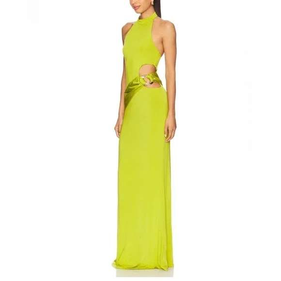 NBD (REVOLVE) The Evanna Gown in green (Wedding guest dress) - Picture 3 of 7